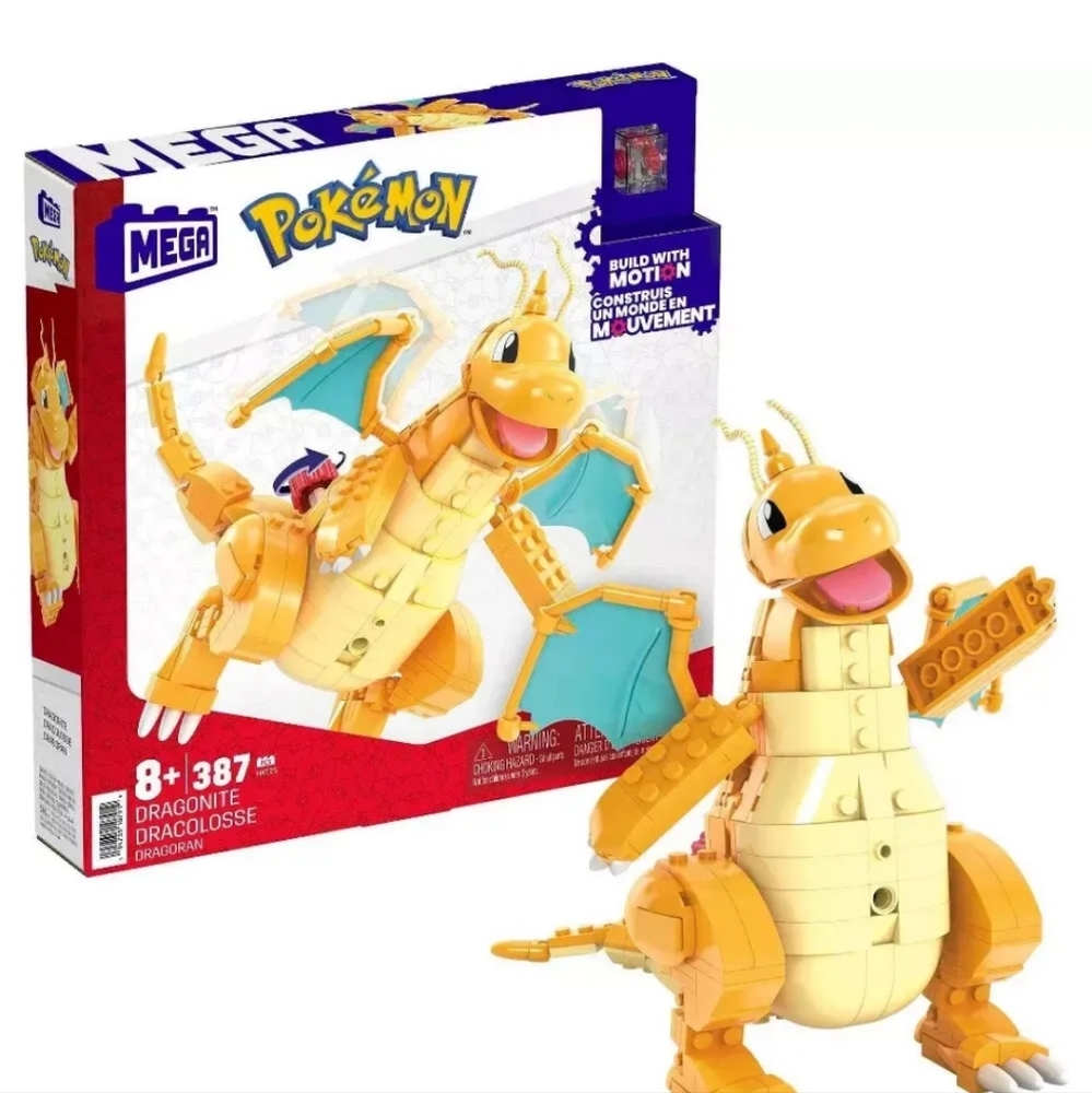 Mega x Pokémon - Dragonite Motion Building Blocks Set